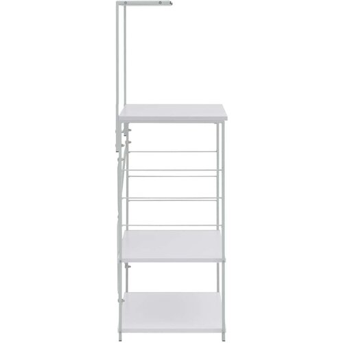  Ormarić za mikrovalnu pećnicu bijeli 60x39 6x123 cm od iverice Slike