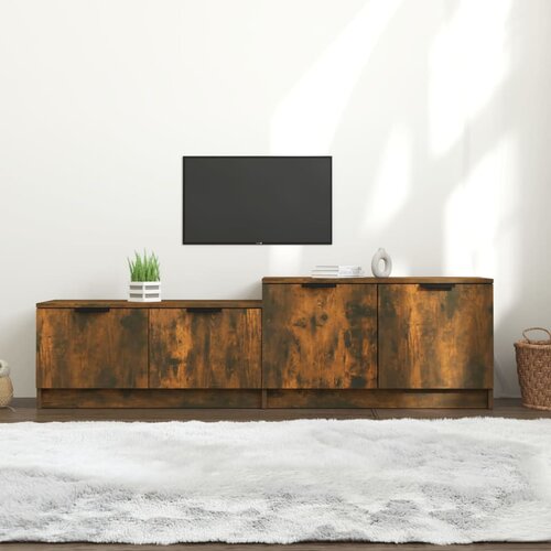 The Living Store TV omarica dimljeni hrast 158,5x36x45 cm konstruiran les - TV Omarica, (21375930) Slike