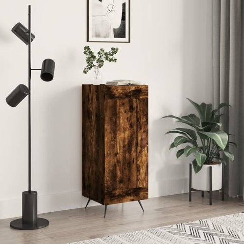 vidaXL Komoda dimljeni hrast 34,5x34x90 cm inženirski les Cene