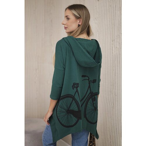 Kesi Cycling print sweatshirt green Cene
