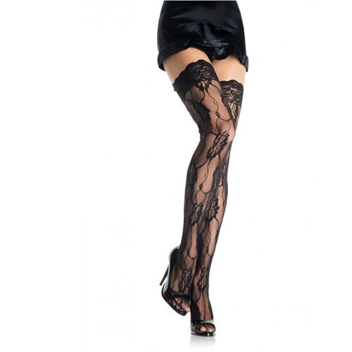 Leg Avenue Strappy Rose Bodystocking 89215 Black Cene