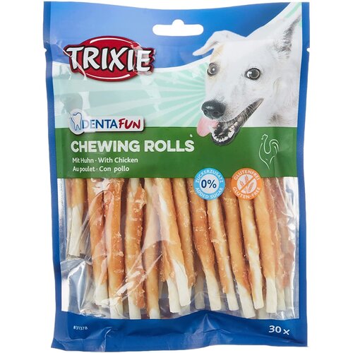 Trixie Poslastice za pse Denta Fun Chewing Rolls, Piletina, 240 g, 30 komada Cene