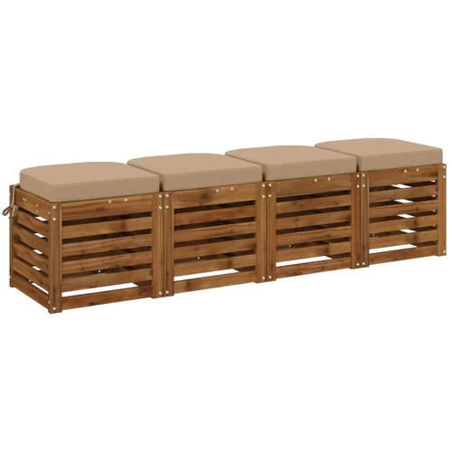  Set jastučića od 4 komada SOEST 4 pcs 100% poliester Pijesak - Pje&scaron;čana (melange) 40 x 40 x 7 cm 4 Cijene