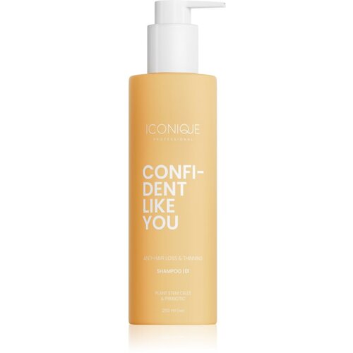 ICONIQUE Professional CONFIDENT LIKE YOU Anti-Hair Loss & Thinning šampon proti izpadanju las 250 ml Cene