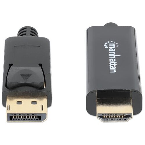 Manhattan HDMI priključni kabel 180.00 cm 152679 crna [1x mu&amp;scaron;ki konektor displayport - 1x mu&amp;scaron;ki konektor HDMI] Slike