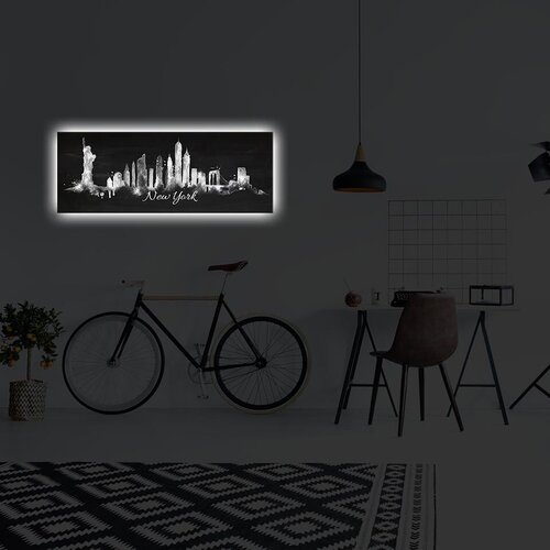 Wallity Slika sa LED osvetljenjem ABD-012, 30x90 cm Cene