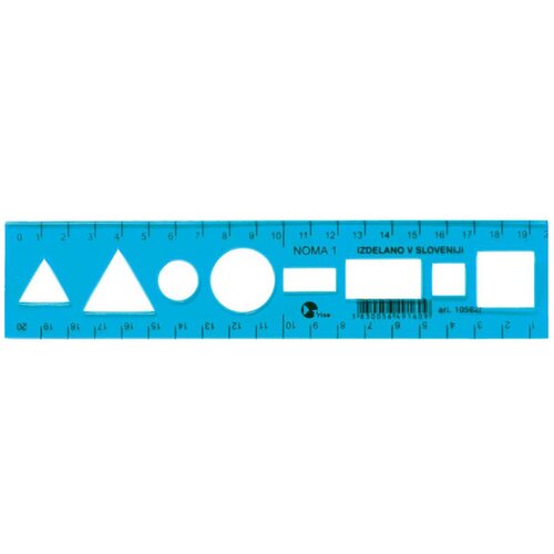 Noma Ravnilo Noma 1 Flex, modro, 20 cm Cene