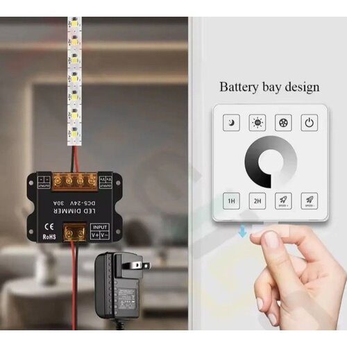  dc 5–24V led dimmer sa touch zidnim prekidačem i bežičnom kontrolom Cene