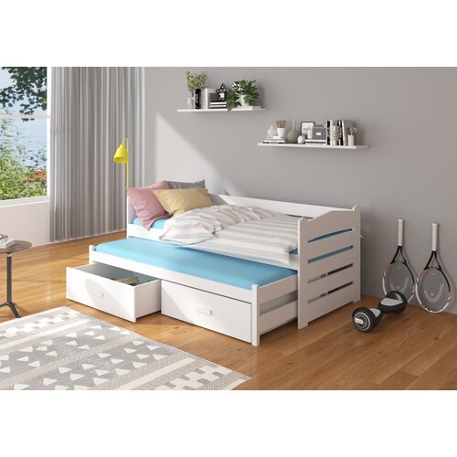 ADRK Otro�ka postelja TIARRO z vzmetnicama 97 cm - BELA Cene