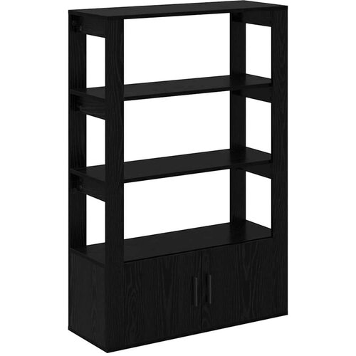 vidaXL Strani šal Črni hrast 30 x 80 x 119.5 cm Konstruiran les Cene