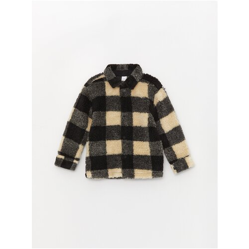 LC Waikiki plaid long sleeve plush baby boy shirt jacket Cene