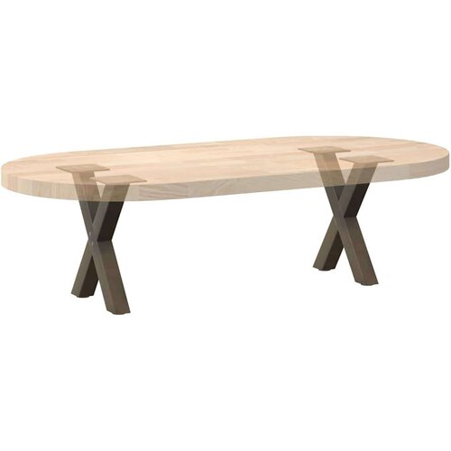  Noge za stolić X-oblika 2 kom prirodni čelik 30x(30-31)cm čelik Slike