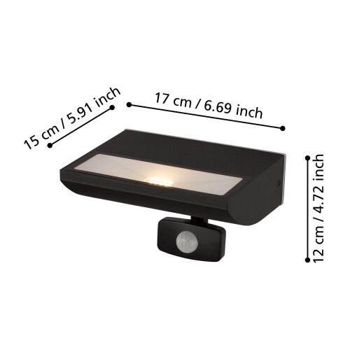 Eglo 99579 - LED spolja&amp;scaron;nje svetlo sa senzorom SORRONARO LED/10,5W/230V IP44 Slike