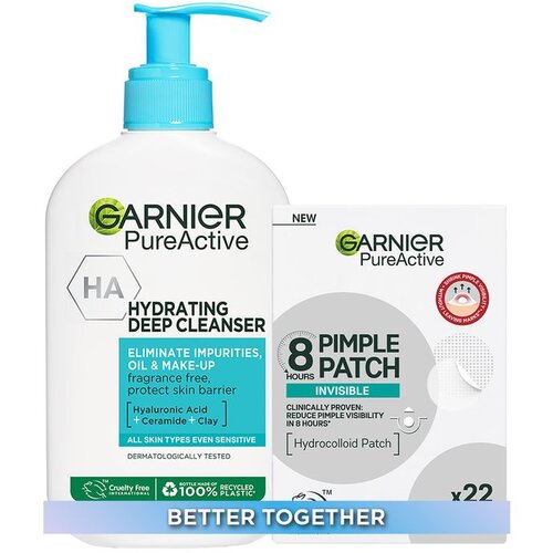 Garnier Pure Active Set gel za či&scaron;ćenje lica + flasteri za pri&scaron;tiće Cijene