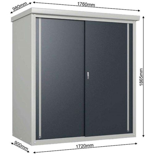 Trimetals metalni vrtni ormar Guardian D63 | Siva | 98x172x187 cm Slike