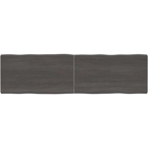 Stolna ploča tamnosiva 180x50x6 cm obrađena masivna hrastovina Cijene