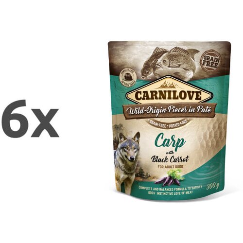 Carnilove dog adult - krap & črno korenje, vrečka 300g 6 x 300 g Cene