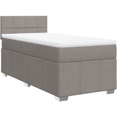 Maison Chic Box spring postelja - Vzmetna postelja z vzmetnico taupe 80x200 cm blago SL5042, (21887819) Cene