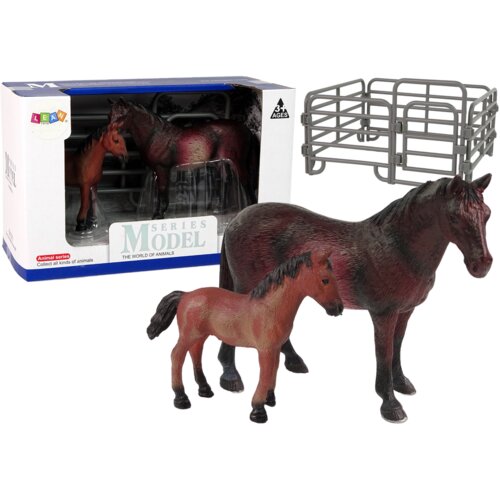  Set figurica 2 konja + ograda - smeđi Cijene