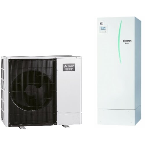 Mitsubishi ogrevalna toplotna črpalka ecodan PUD-SWM80YAA + cylinder EHST30D-YM9ED z bojlerjem 8,0 kw Slike