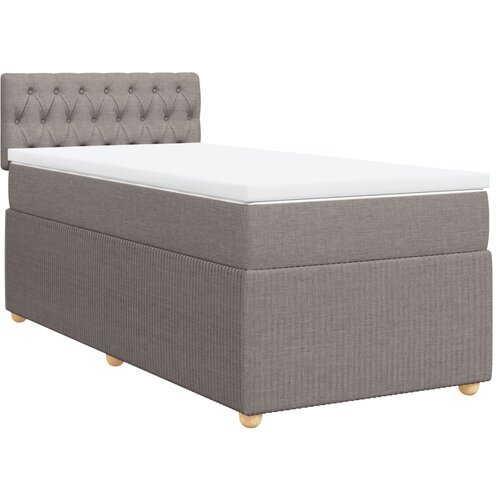 vidaXL Krevet s oprugama i madracem smeđesivi 100 x 200 cm od tkanine Cijene