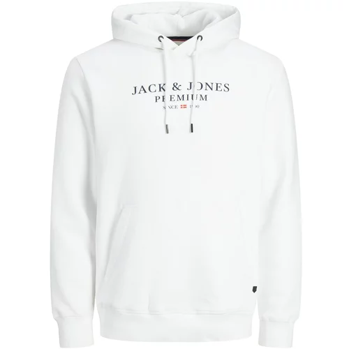Jack & Jones Sweater majica 'Archie' crvena / crna / bijela