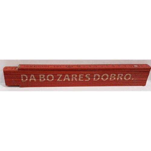HEKA Zložljiv meter Heka (napis: Da bo zares dobro, rdeče barve, 2 m) Cene