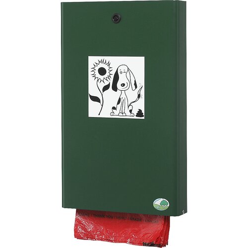 VAR Podajalnik vrečk za pasje iztrebke, VxŠxG 430 x 265 x 60 mm, mah zelen Cene