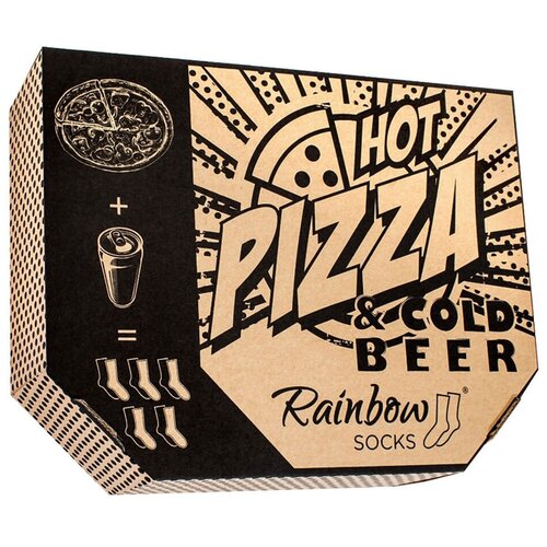 Kesi Rainbow Socks Pizza &amp;amp; Beer Set 5 pairs Slike