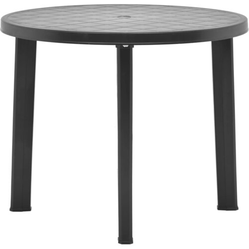 vidaXL Vrtna miza antracitna 89 cm plastika, (20665666) Cene