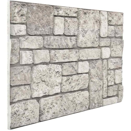  Zidne panele 10 pcs Siva 100 x 50 cm EPS pjena Slike