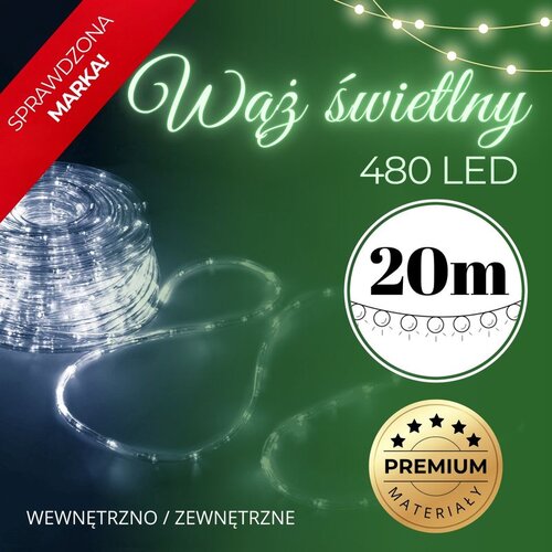  LED svjetlosno crijevo 480 LED hladno bijela Cene