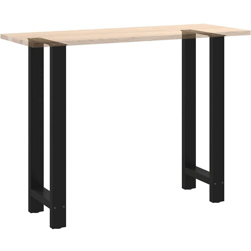  Noge za barski stol Crne 2 kom 40 x (100-101) cm Čelične Slike