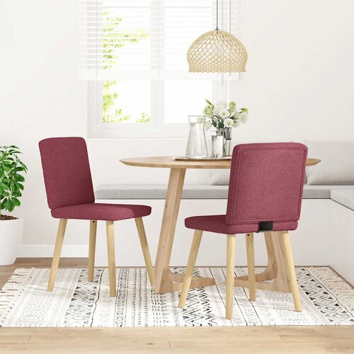 Furnova Jedilni stoli 2 kosa vinsko rdeče blago, (21950301) Cene