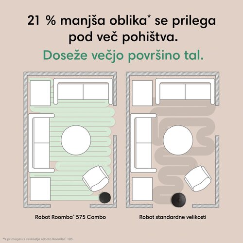 Irobot robotski kombinirani usisavač Roomba&amp;reg; Plus 575 Combo Robot + Baza AutoWash&amp;trade; Black Slike