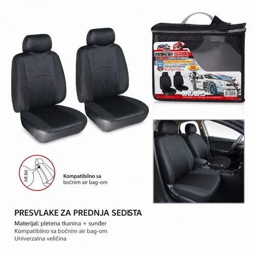 KMT Navlaka za auto sedi&amp;scaron;te, Crna Slike