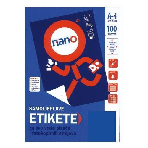 NANO Etikete za laserske i ink-jet pisače , N-204, 64x34 mm, 100/1 Slike