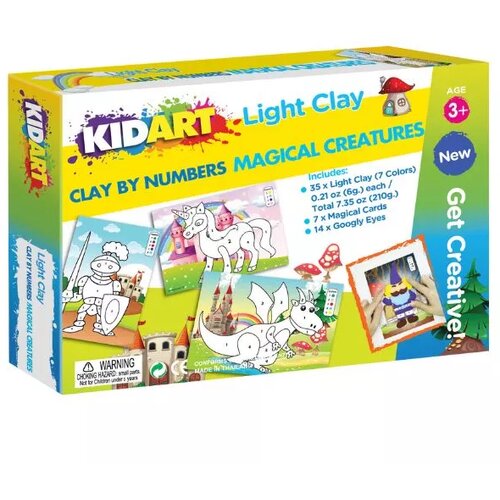 KidArt oblikuj po številkah! komplet plastelina - čarobna bitja Cene