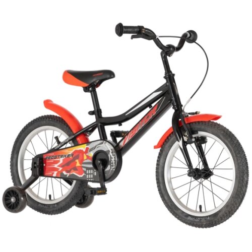 Visitor Bicikl kids redstriker 16" 9" v-brake kontra 105-125cm (16") crno crveni Cene