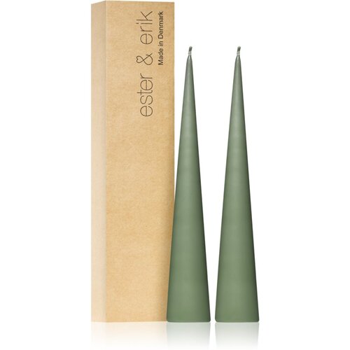 ester & erik cone candles green soil (no. 70) ukrasna svijeća 2x25 cm Cijene