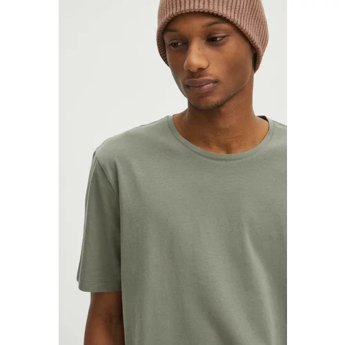 Medicine Bombažna kratka majica moška, zelena barva