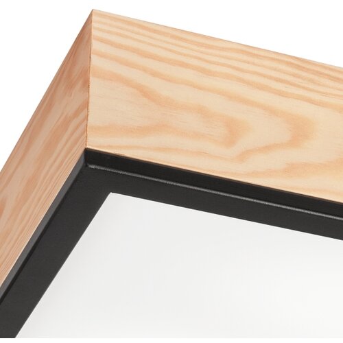 plafonsko svetlo natural square 2xE27/15W/230V 31x31 cm borovina/crna Slike