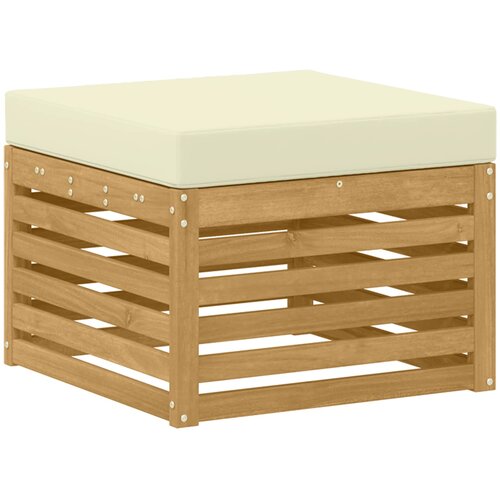  Set vanjskih sofa 9 kom. Bijela i krem Poliester Slike