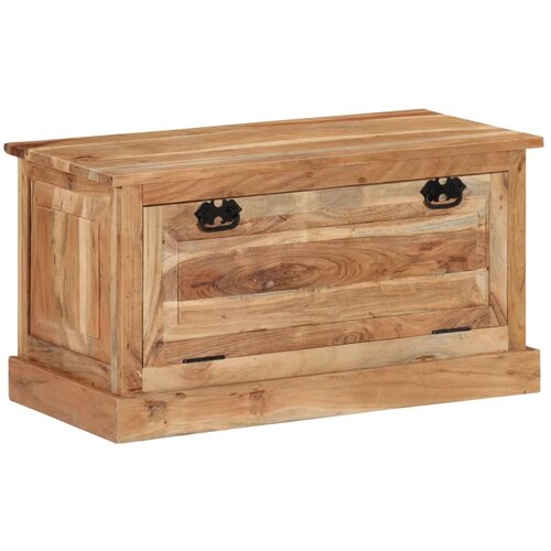 VidaXL Klop s prostorom za shranjevanje 85x40x45 cm trden akacijev les Slike