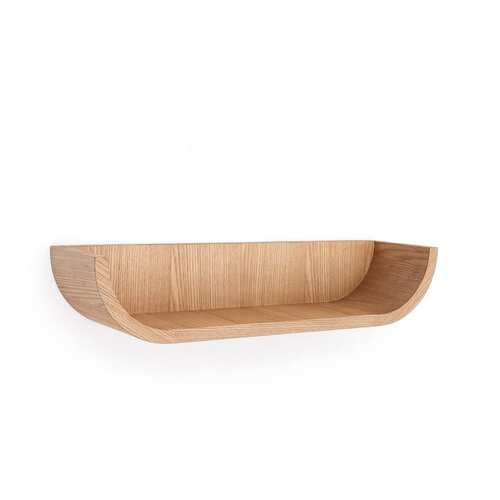 Kave Home Polica v jesenovem dekorju v naravni barvi 60 cm Salaya – Cene