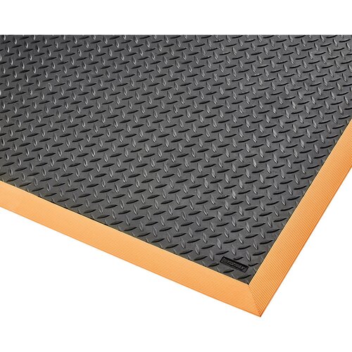 Notrax Podloga za preprečevanje utrujenosti Cushion Flex®, DxŠ 2100 x 910 mm, črne / oranžne barve Cene