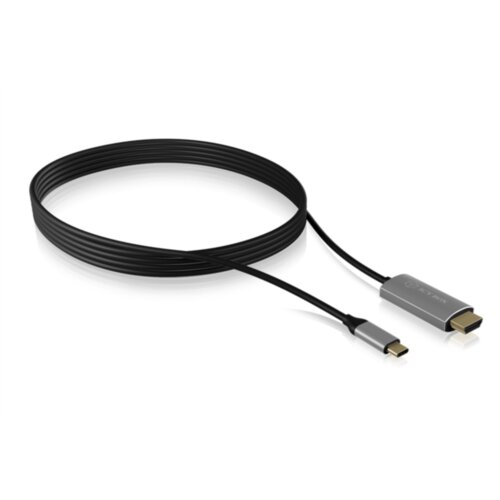 Icybox HDMI priključni kabel HDMI A utikač 1.8 m crna, srebrna IB-CB020-C HDMI kabel Slike