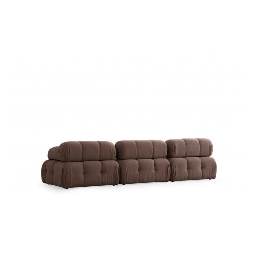 Atelier Del Sofa L1 O1 1R Pouffe Doblo Ugaona garnitura, 3 sjedala, Cappuccino Slike