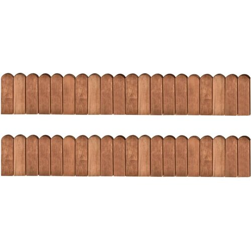  Vrtne obrobe 2 kosa 120 cm impregnirana borovina Slike