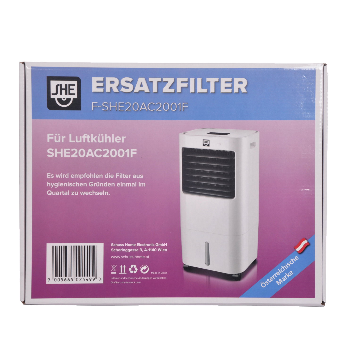 SHE zamjenski filter za hladilicu zraka serije 20 za SHE20AC2001F Slike